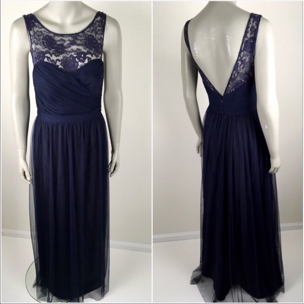 Amsale “Chandra” Bridesmaid Gown - midnight blue